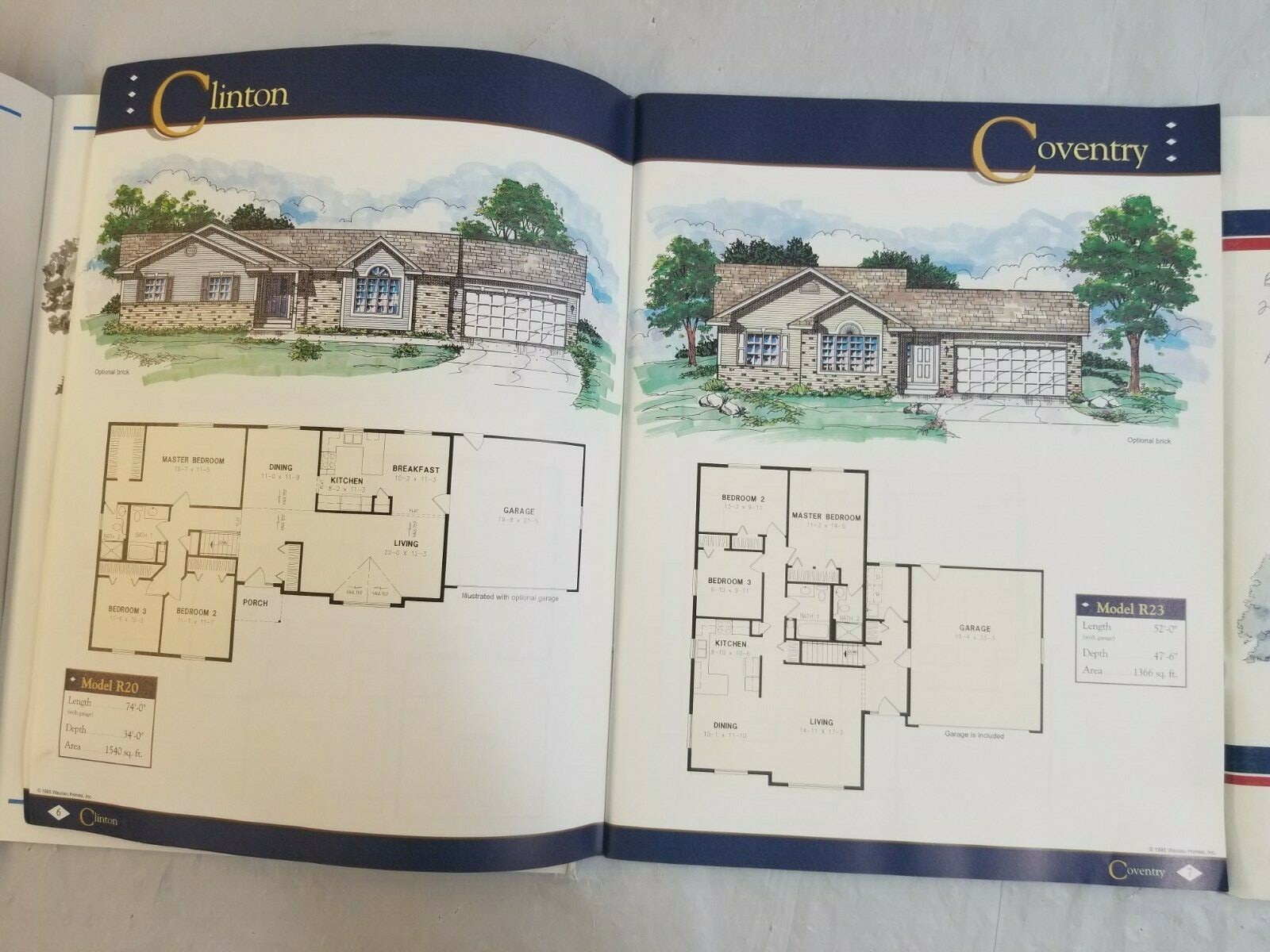 Lot of 4 AMERICAN DREAM SERIES From Wassau Homes Lot #6