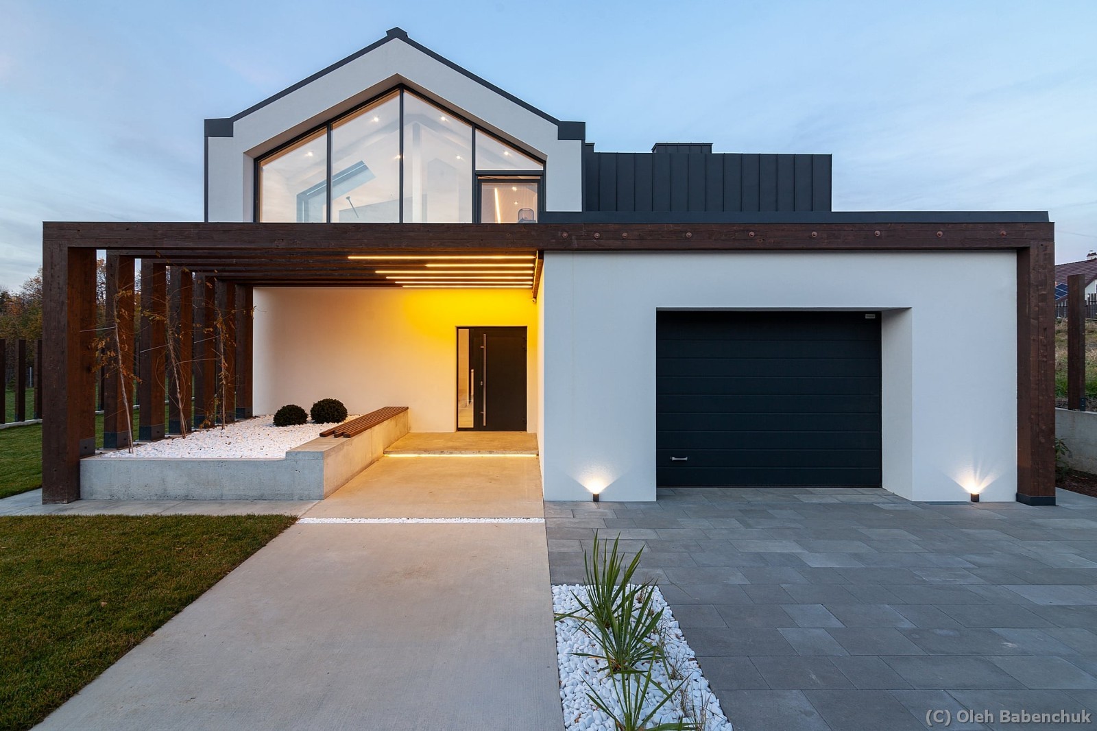 Modern House Plan Building Plans Blueprints 217m 2,336ft 3 bedroom 2.5bath CAD
