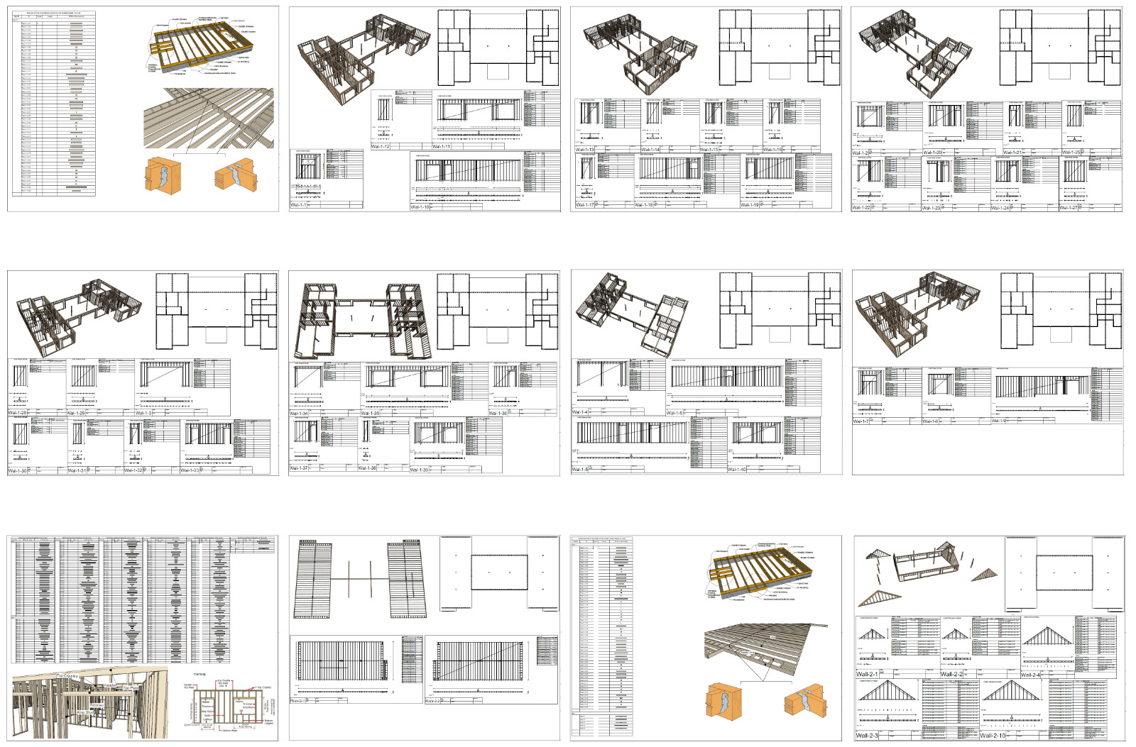 Mill Farm Loft House 4 Bed, 3.5 Bath Architectural Build Plans PDF Download