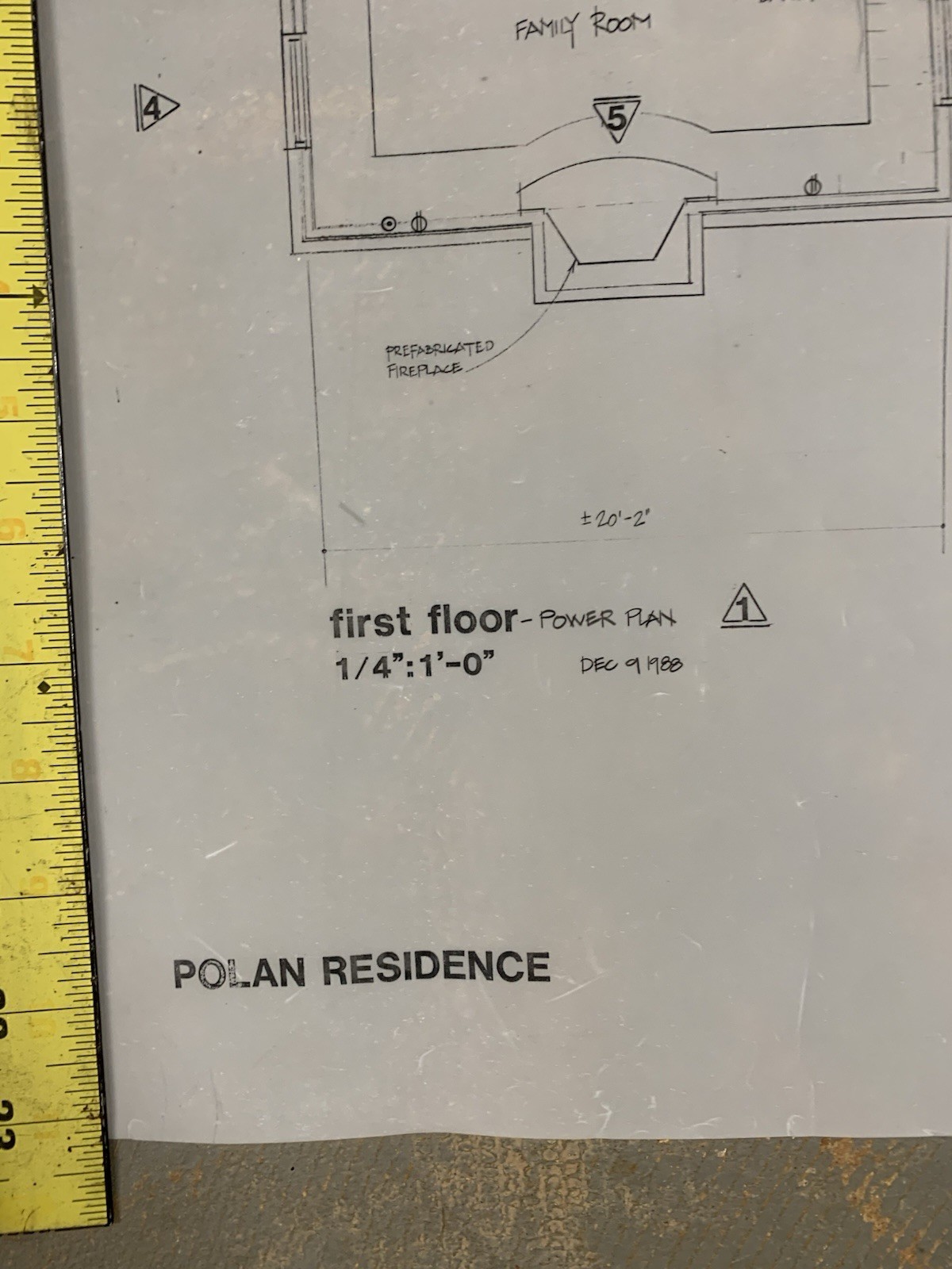 Lot 4 Vintage Architectural Blueprints Home Residence Marietta Georgia 24×36”