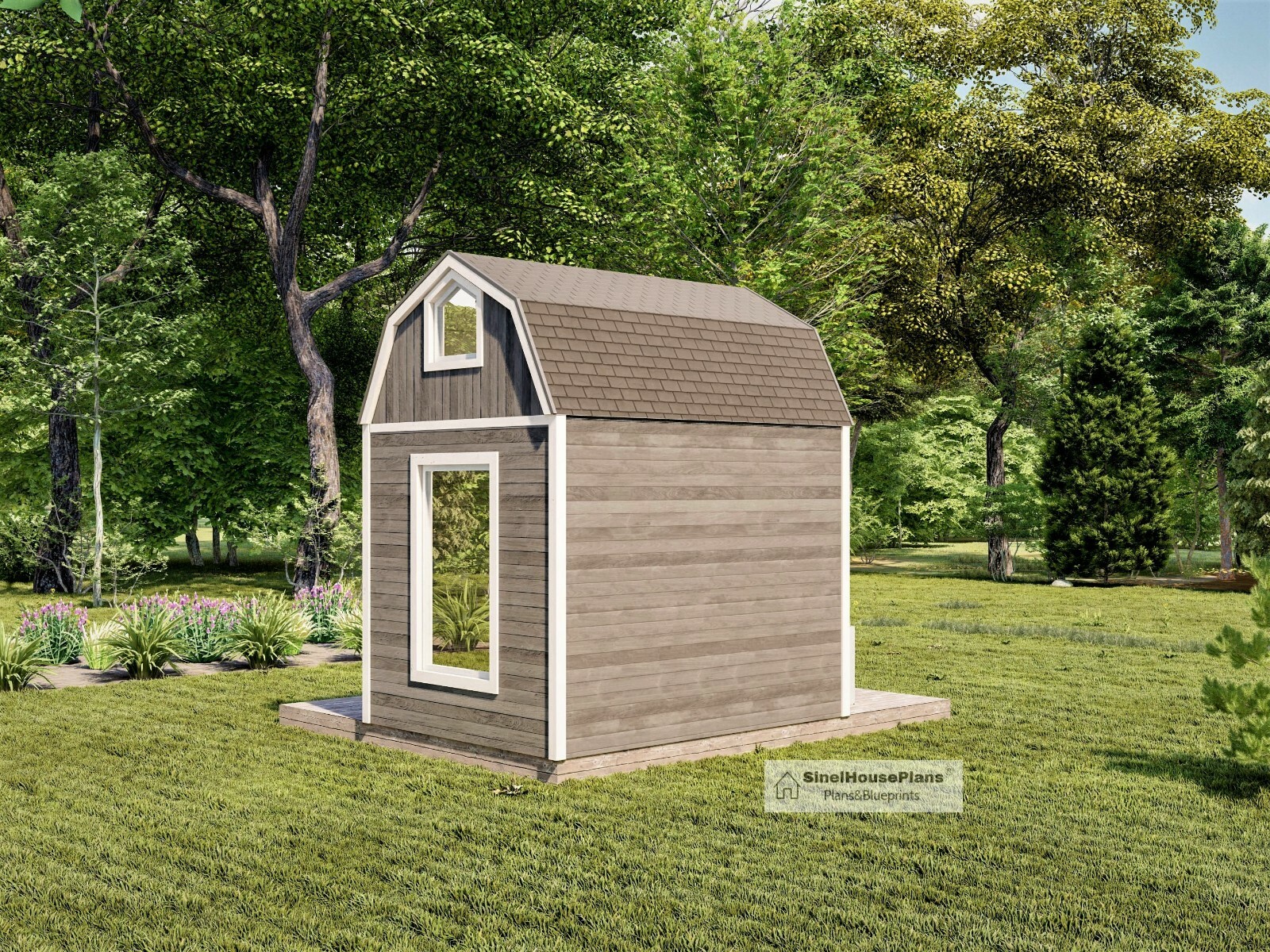 Small Cabin Plan With Loft 8’x10′ Tiny House DIY Building Professional Drawings