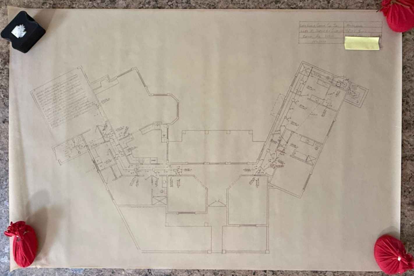 Lot of 12 Vintage Construction Drawings La Paloma Ridge Est Tucson Vellium Set