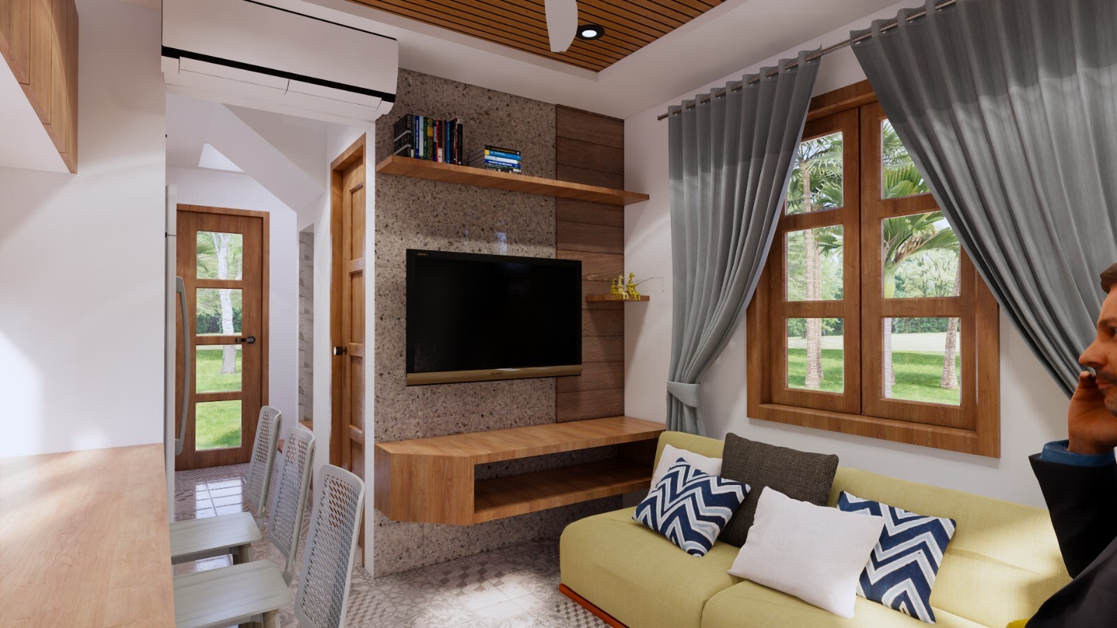 10×20 Feet Small House Plan 3×6 Meter 2 Beds 3 Baths Shed Roof (A4 Hard Copy)