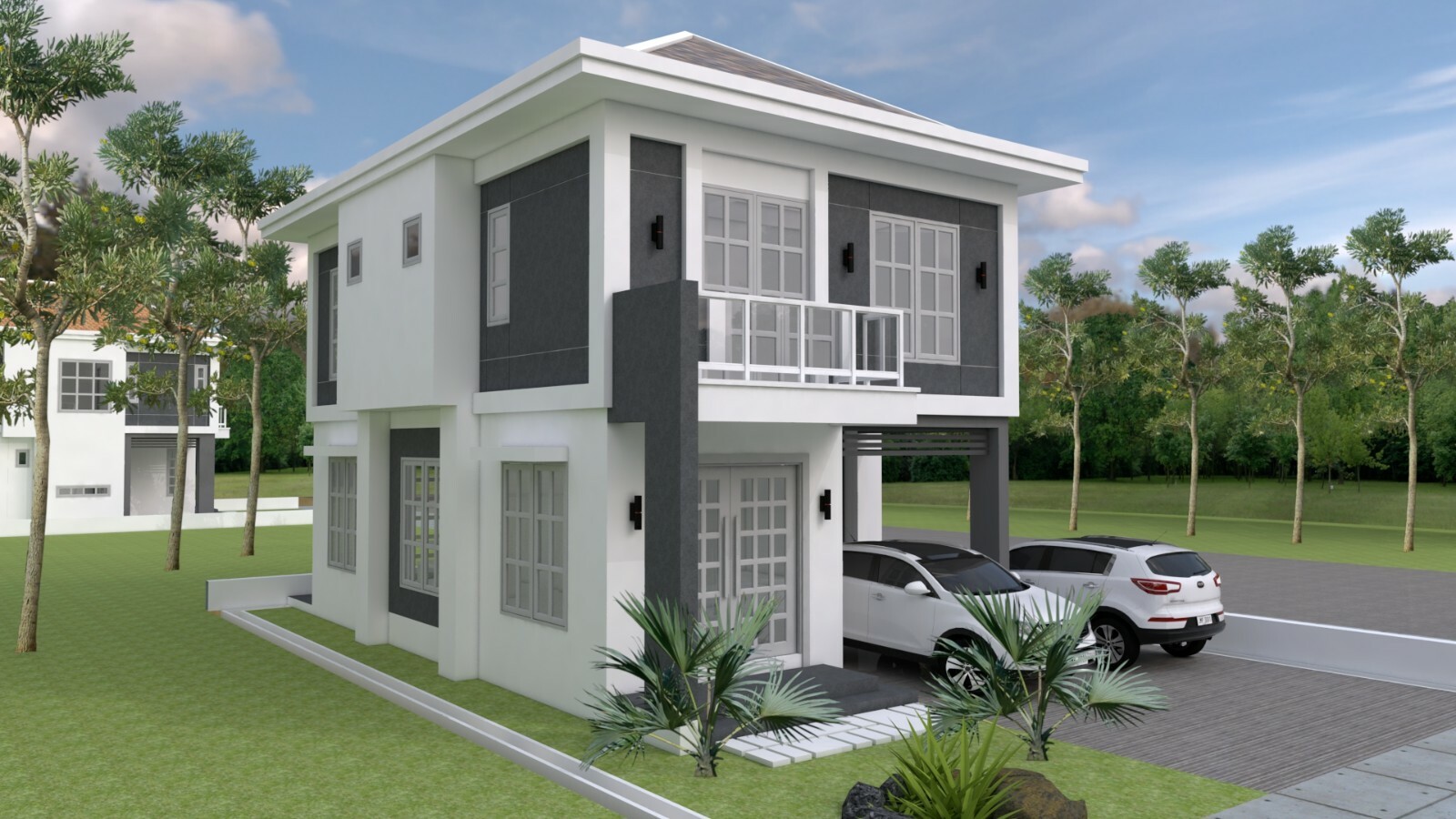 Custom House Plan 6×10.5 Meter 20×35 Feet 3 Beds 3 Baths Hip Roof (A4 Hard Copy)