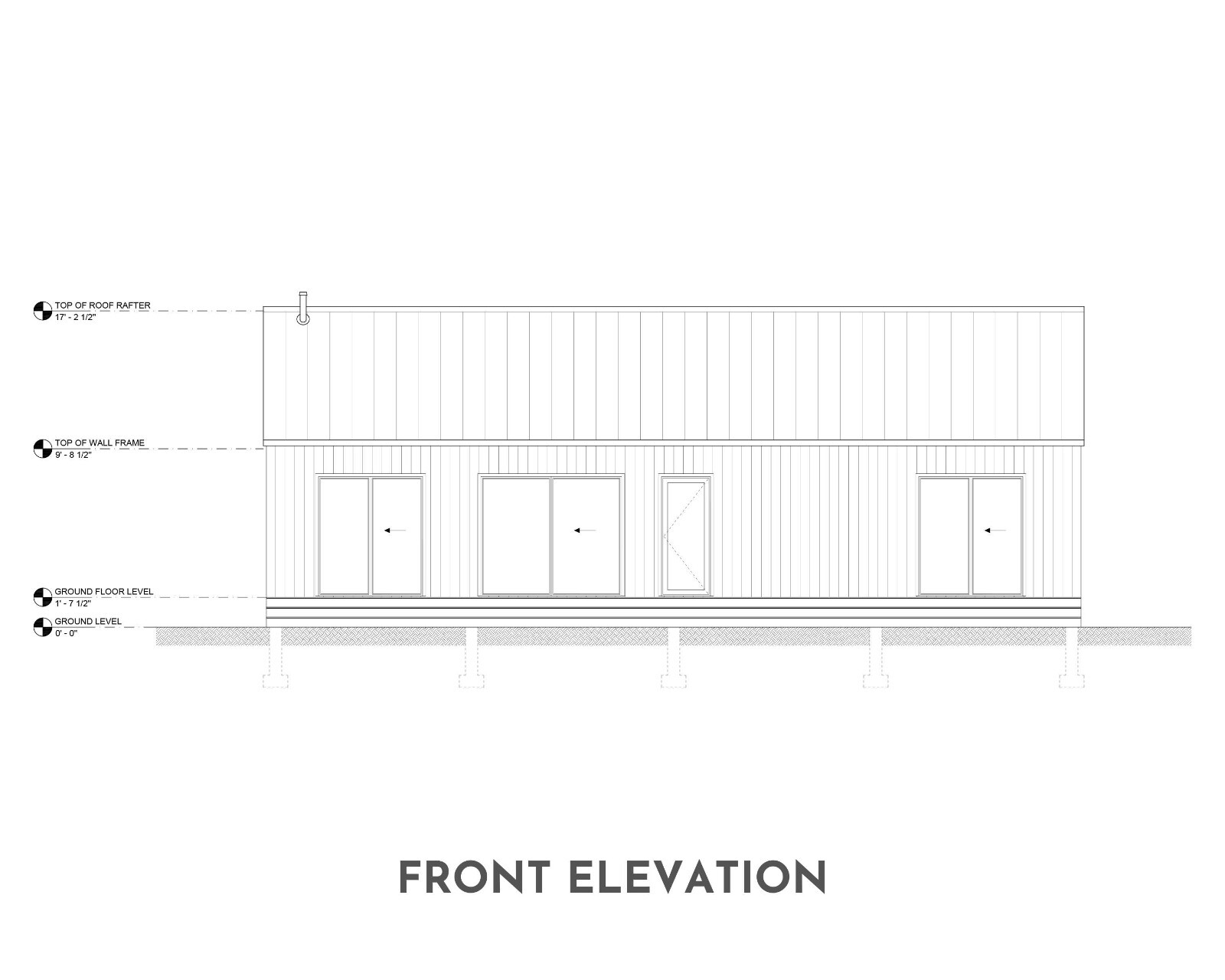 Modern Cabin House, 20′ x 44′, 880 Sq Ft, Tiny House, Architectural Plans
