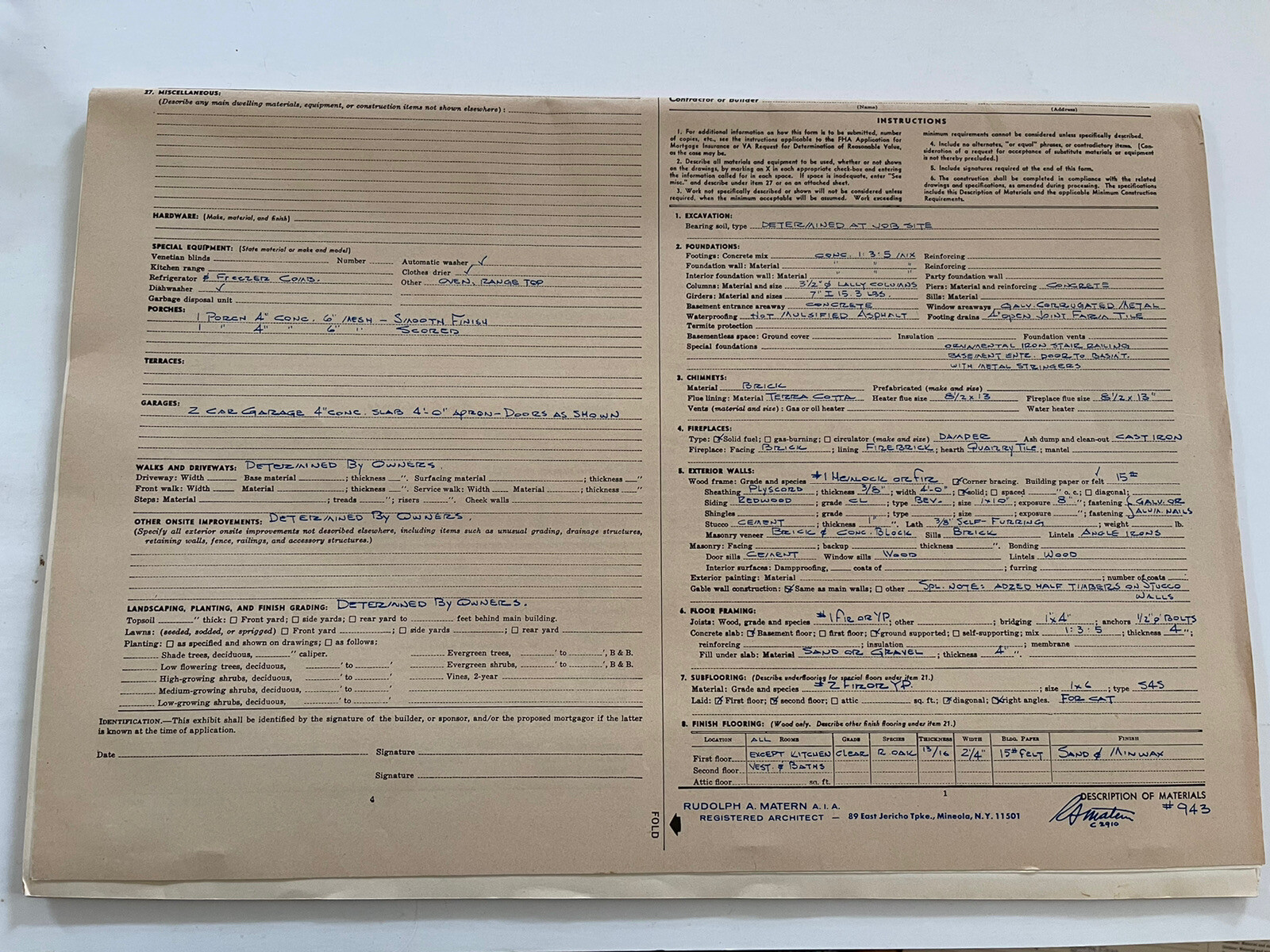 Home Plans 4 Bedrooms 2 Bath From Esteemed Architect Rudolph A Matern 1960’s