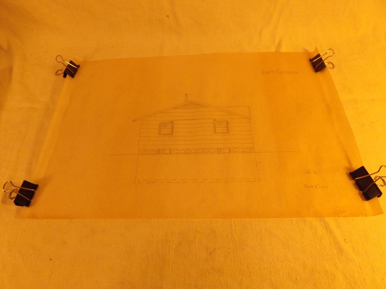 VINTAGE HOUSE BLUEPRINTS #8— 12″ X 18″ SEE PICTURES 6 PAGES