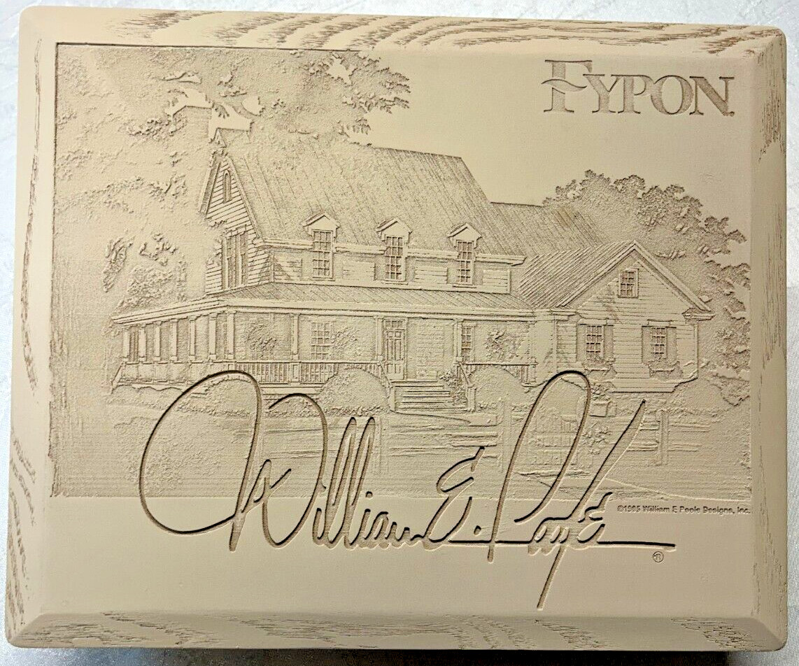 Fypon William E Poole Catalog Storage Box Wood Look Composite Engraved