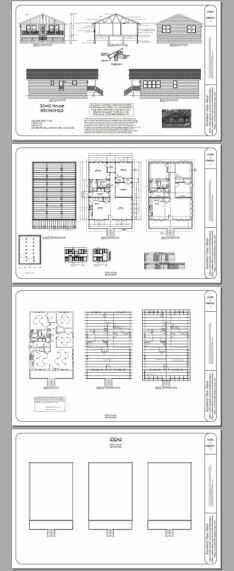 30×40 House — 3 Bedroom 2 Bath — 1,200 sq ft — PDF Floor Plan — Model 2G