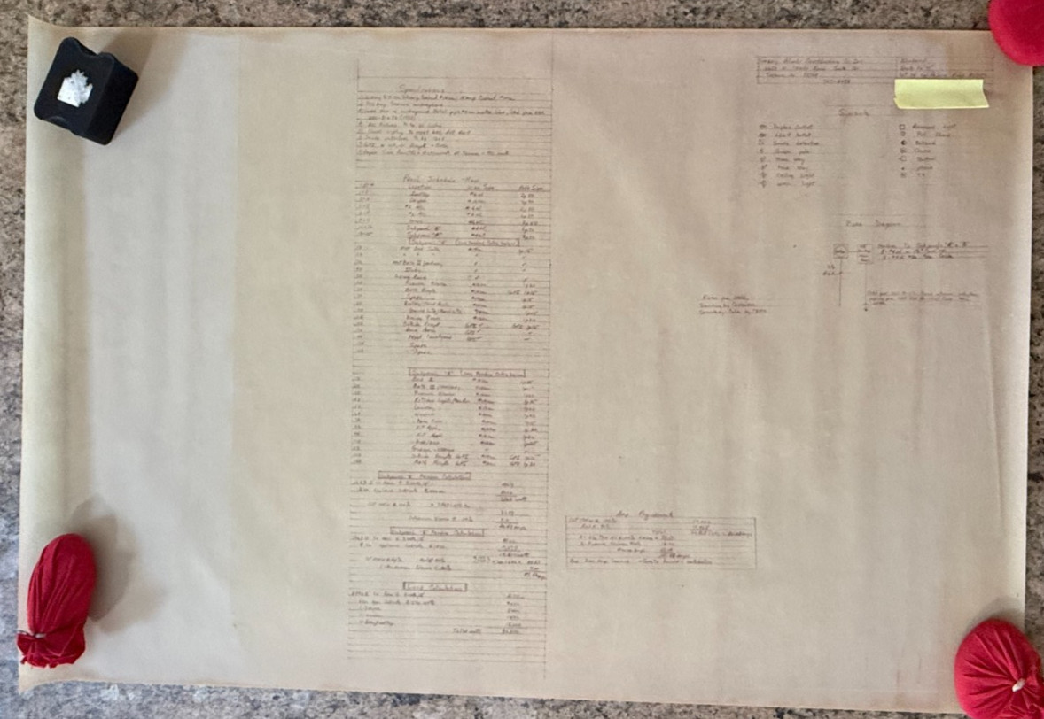 Lot of 12 Vintage Construction Drawings La Paloma Ridge Est Tucson Vellium Set