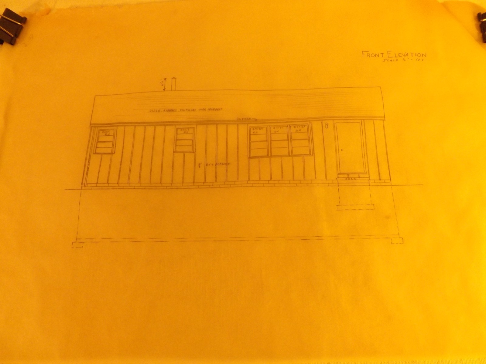 VINTAGE HOUSE BLUEPRINTS #8— 12″ X 18″ SEE PICTURES 6 PAGES