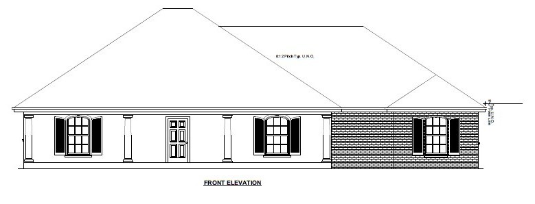 Architectural PLANS ADA Handicap Accessible 3BR Study 2B Home 2302 SF HVAC Sp