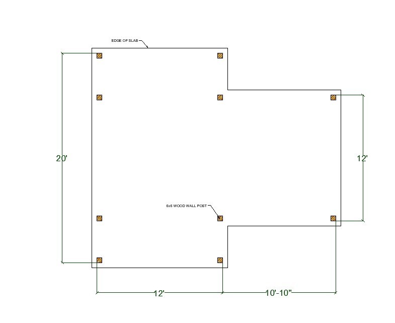 3-Gable Timber Frame Pavilion Plan, Outdoor Living Space Gazebo Blueprints