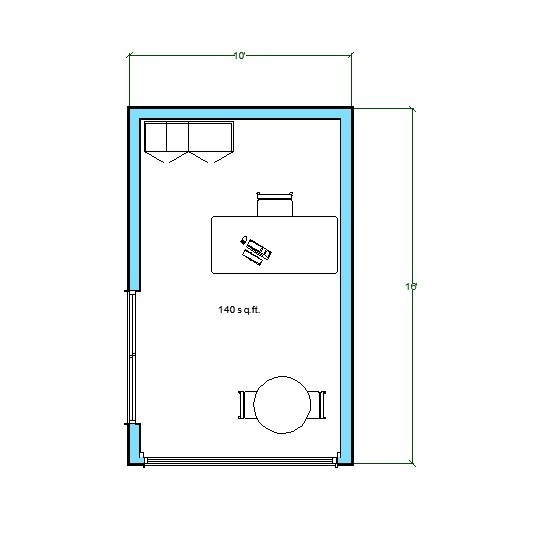 Backyard Office Studio Shed Plans-Modern Garden Room Blueprints