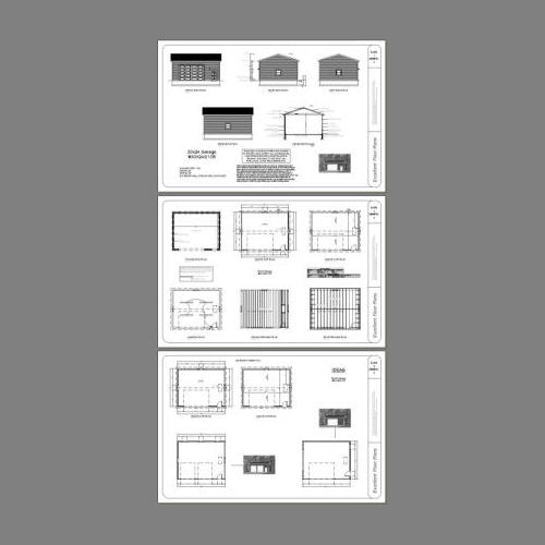 30×24 2-Car Garage — 720 sq ft — PDF Garage Plan — 10ft Walls — Model 10C