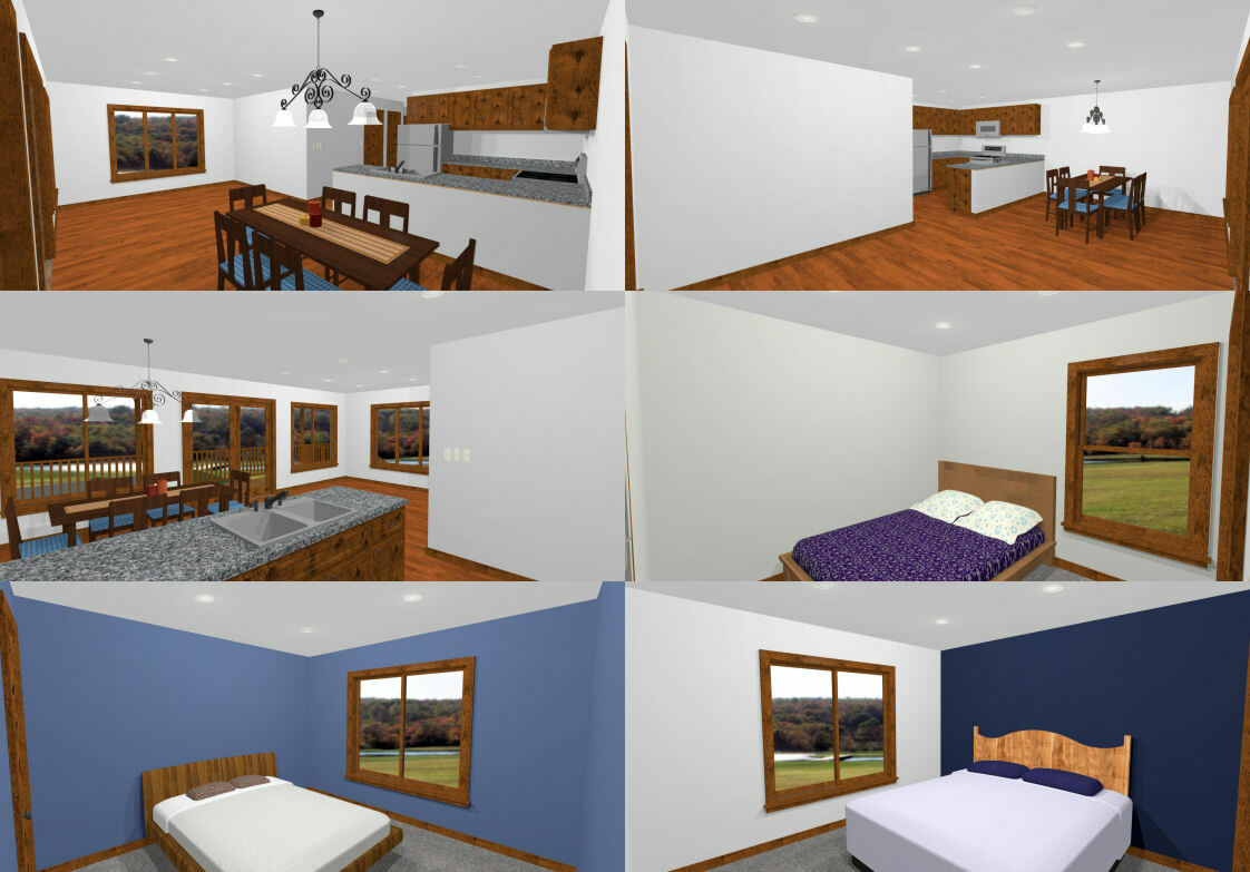 60×50 Apartment with 2-Car 2-RV Garage – PDF FloorPlan – 1,648 sqft – Model 2A