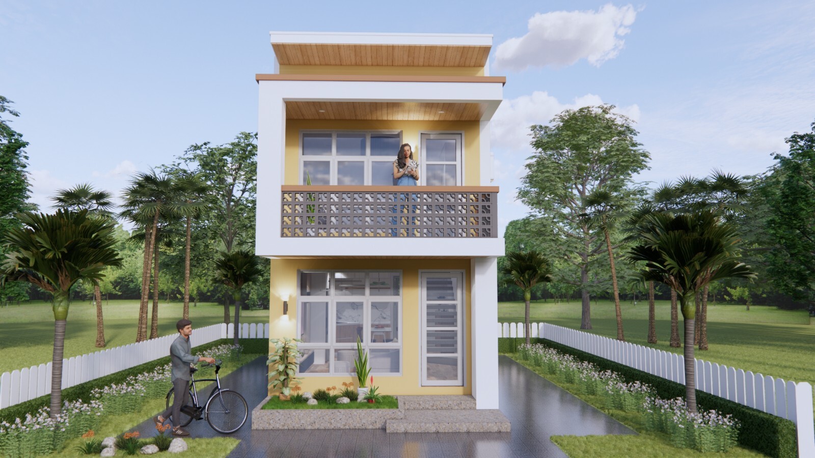 13×26 Small House Plan 4×8 Meter 2 Bedrooms 1 Bath Shed Roof PDF & A4 Hard Copy