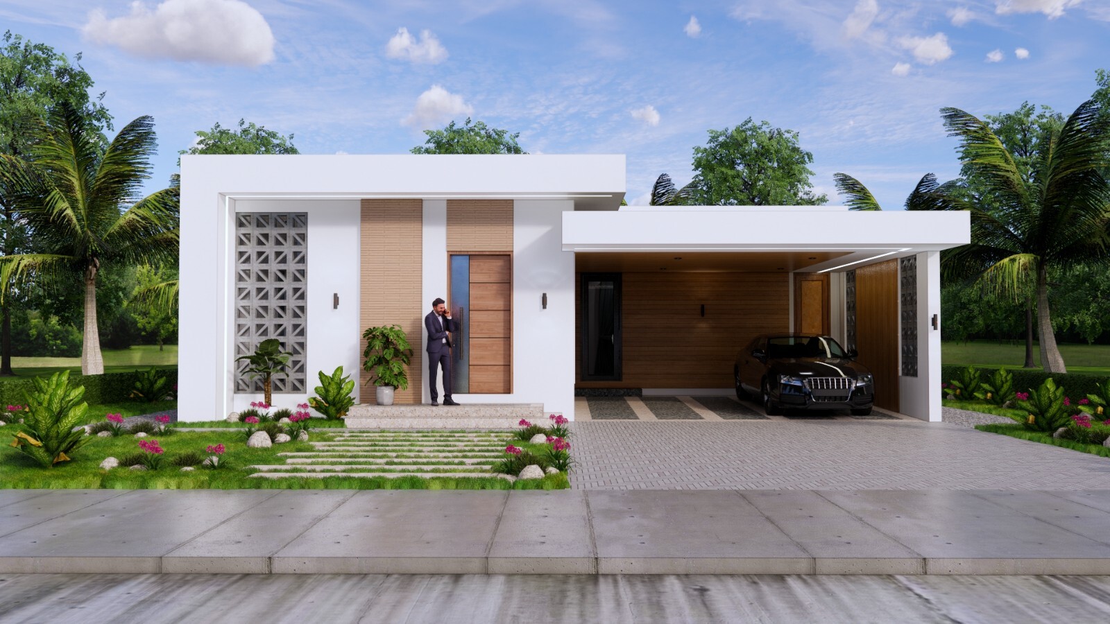 40×59 Feet House Plans 12×8 Meter 3 Beds 3 Baths Terrace Roof PDF (A4 Hard Copy)