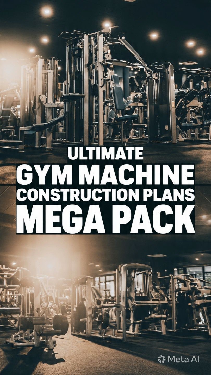 Ultimate Gym Machine Construction Plans- PACK -DIY PDF-Build Your Own Equipment