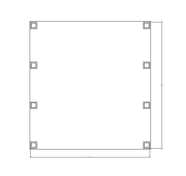 36’x38′ Large Timber Frame Pavilion Plans, Commercial Outdoor Canopy Blueprints