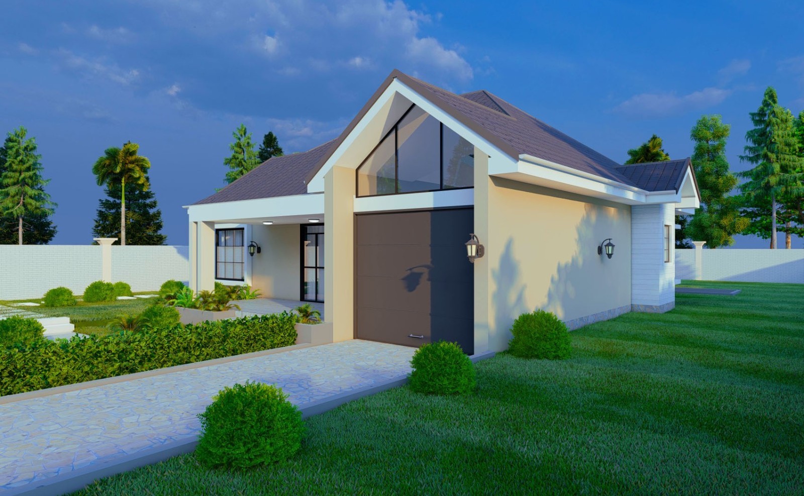 Modern 3 Bedroom House Design With Garage