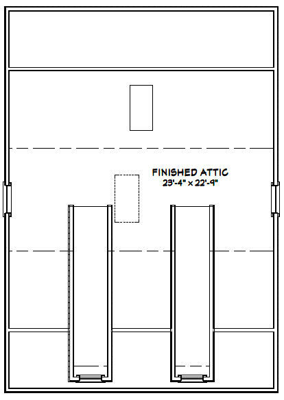 24×24 House — 3 Bedroom 3 Bath — 1,660 sq ft — PDF Floor Plan