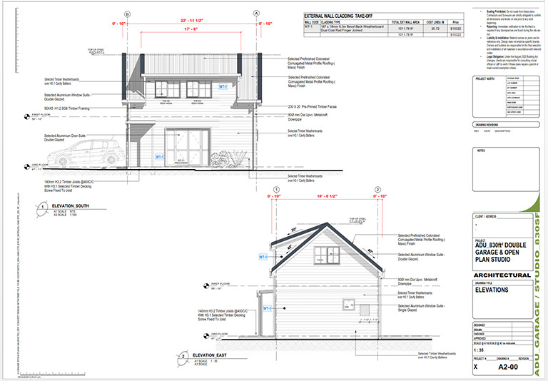 2 Car Garage with loft Apartment-415SF ADU Studio Loft offering endless space