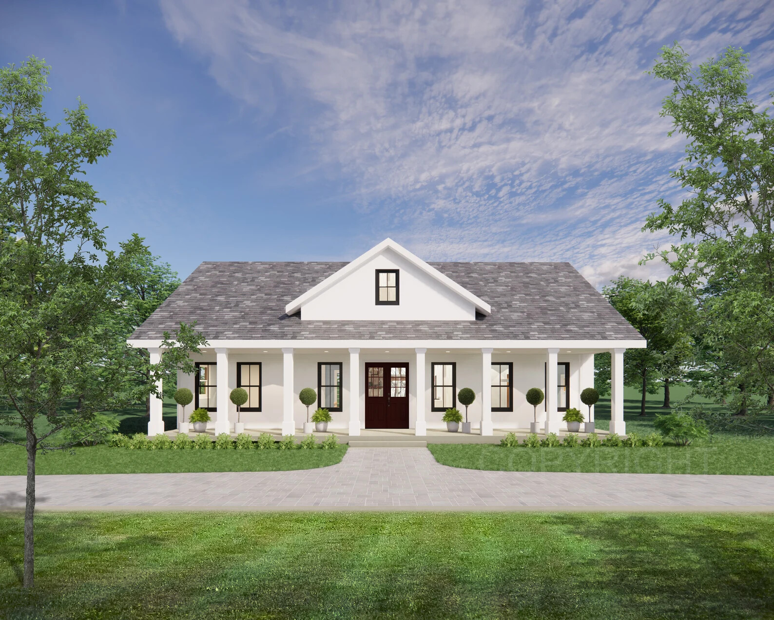 Cedar Springs Custom House Design – Plan Blueprint PDF or Print Drawing ~