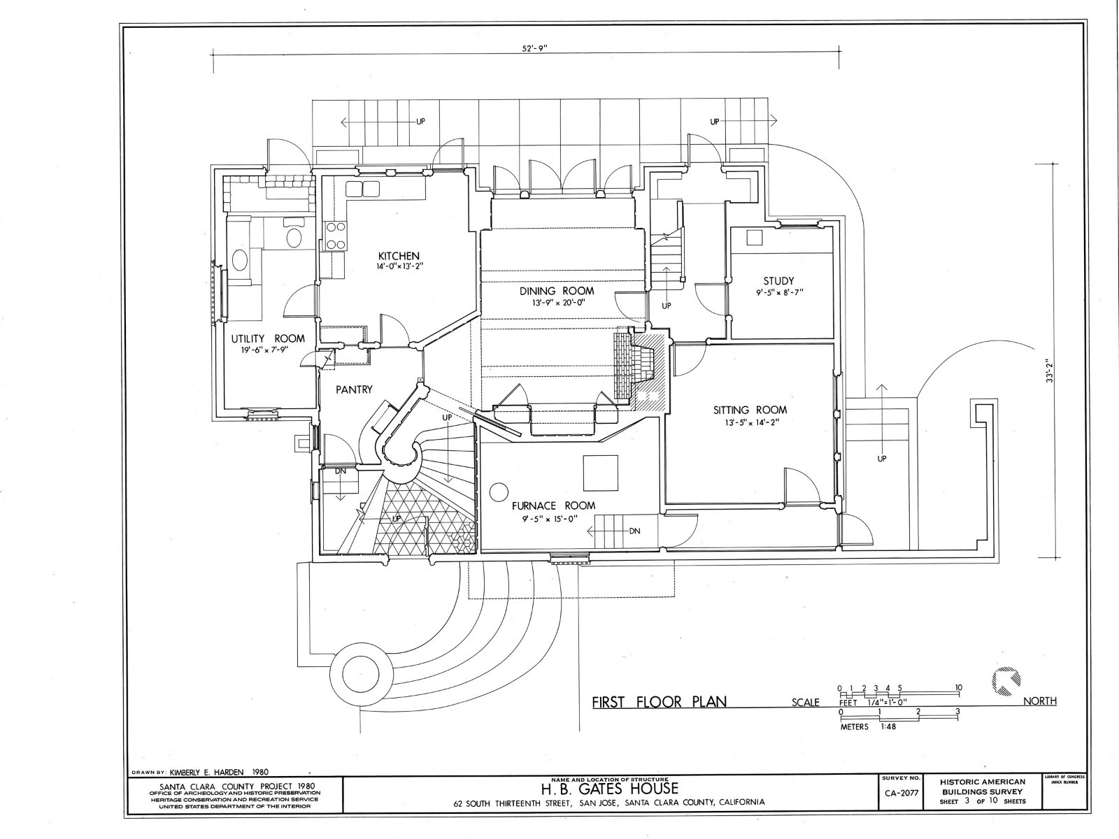 Craftsman Masterpiece by Bernard Maybeck, architectural prints, 4+ Bedrooms