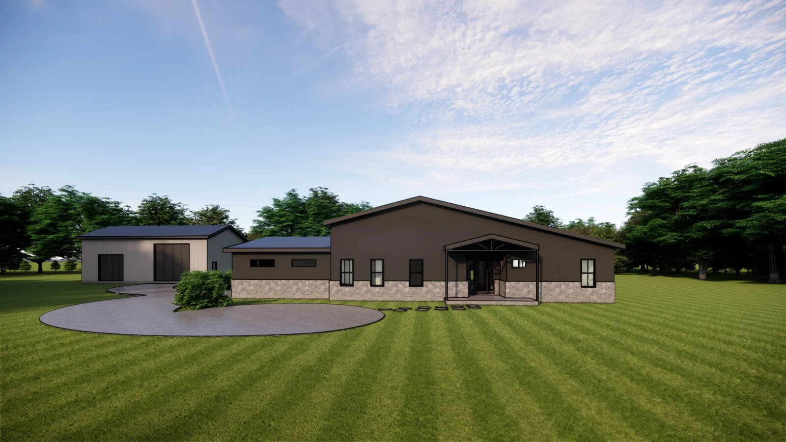 Mountain Breeze Barndominium – 4 Bedrooms / 3 Baths 2,784 SF Design Blueprints