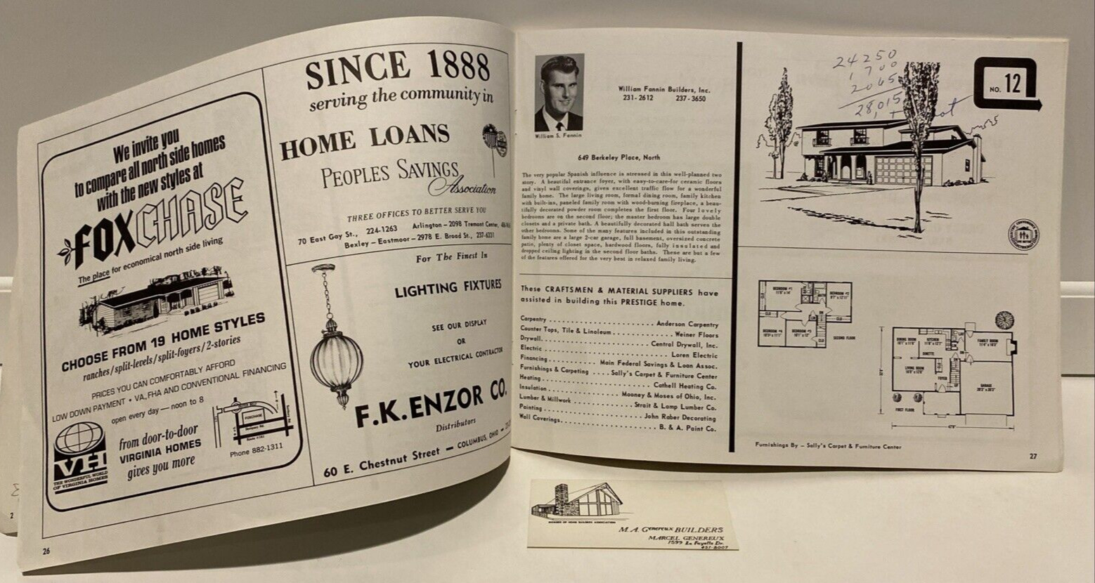 Vtg 1968 «Parade of Homes» Brochure, Plans, Newsletter MCM from Columbus, OH