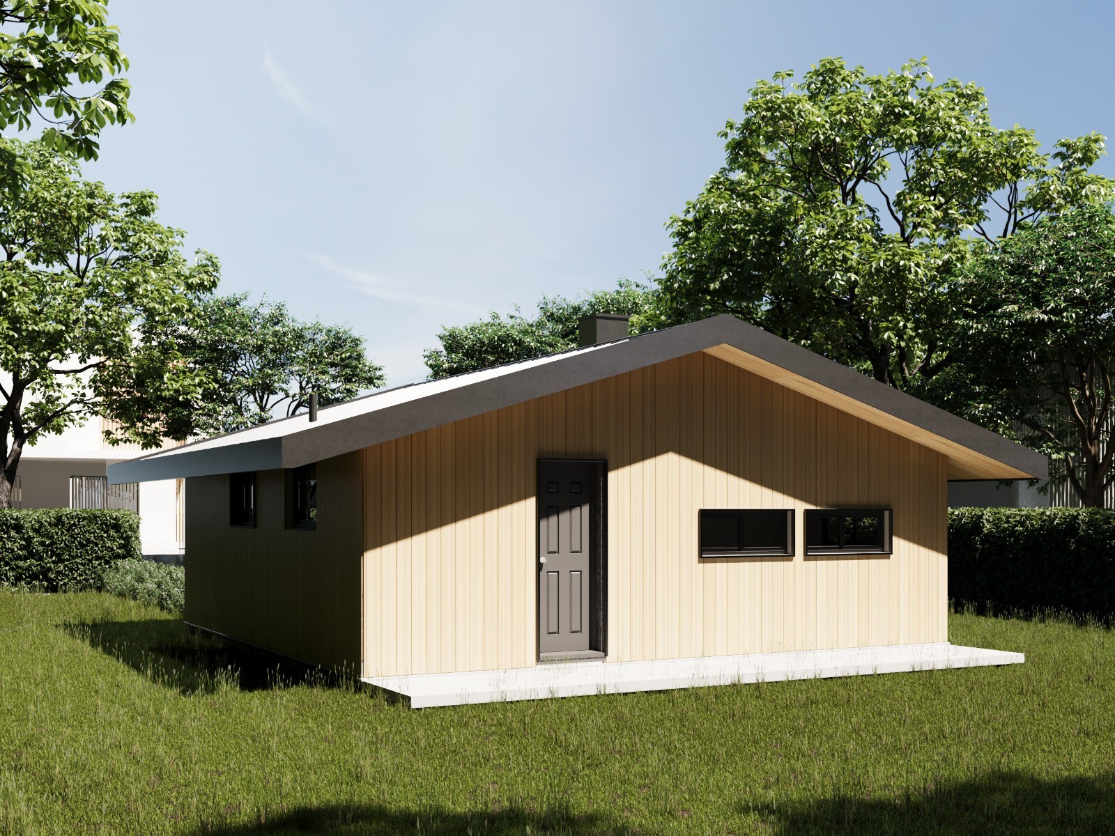 Wood Construction Tiny Home Cabin Building Plans – 24′ x 24′ – 576 square feet