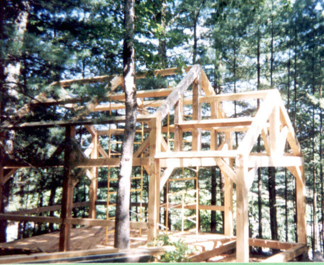 Tiny Timber Frame Home Plans – Cut Your Own – Little Balsam – Full Plans