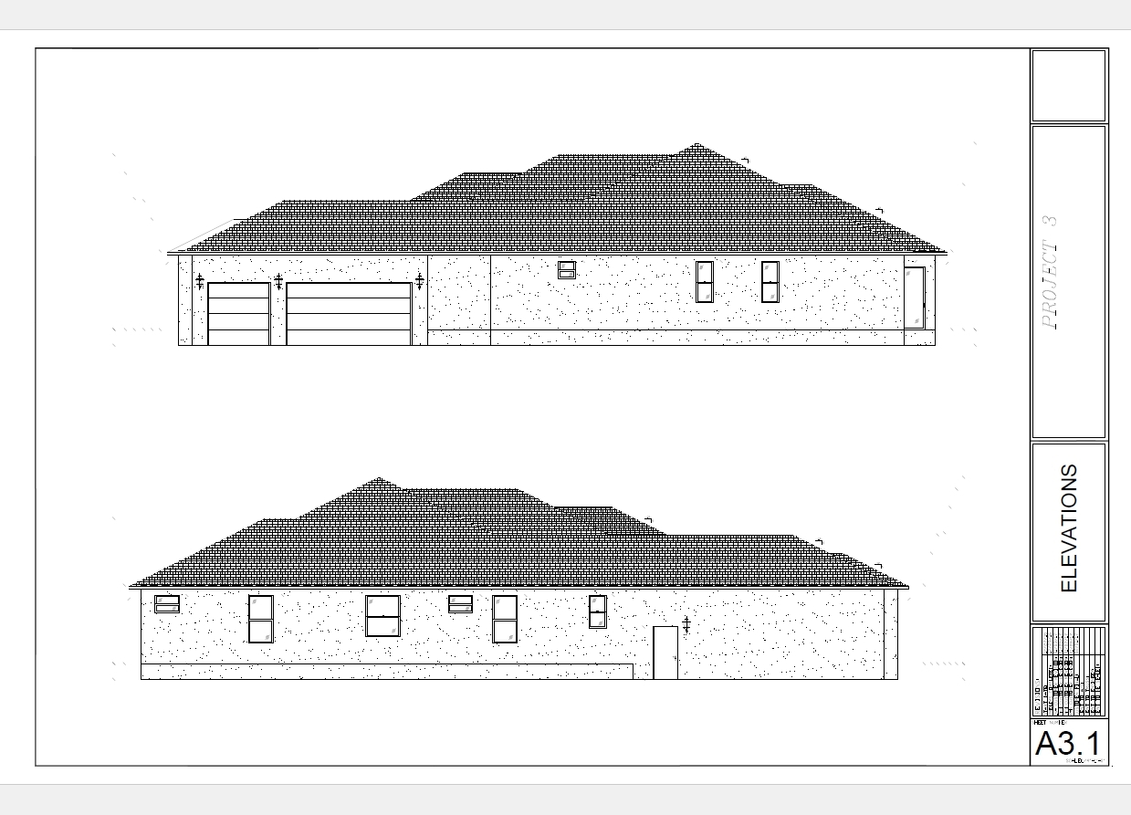 4,958 sq/ft Custom Home Plan Blueprints COMPLETE SET in PDF NEW Big VIP House P3
