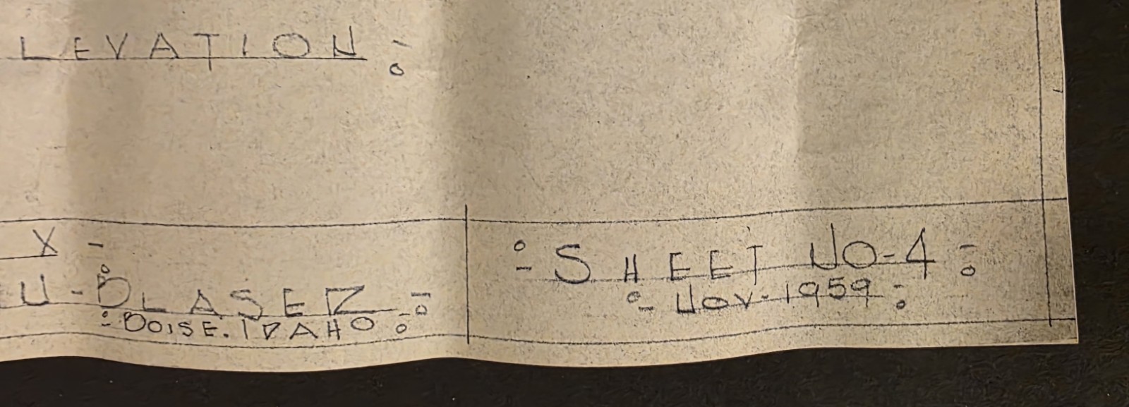 1959 Boise Idaho Glenn Blaser Duplex Blueprint Plans Architectural Archive