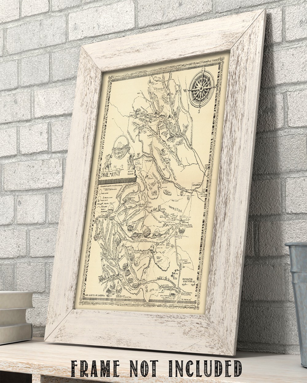 Philmont Scout Ranch Vintage Map 1948 Cimarron New Mexico Trail Plan