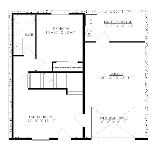 Custom House Home Building Plans 3 Bed, 2 bath, 1 car PDF & CAD for Uphill Lot