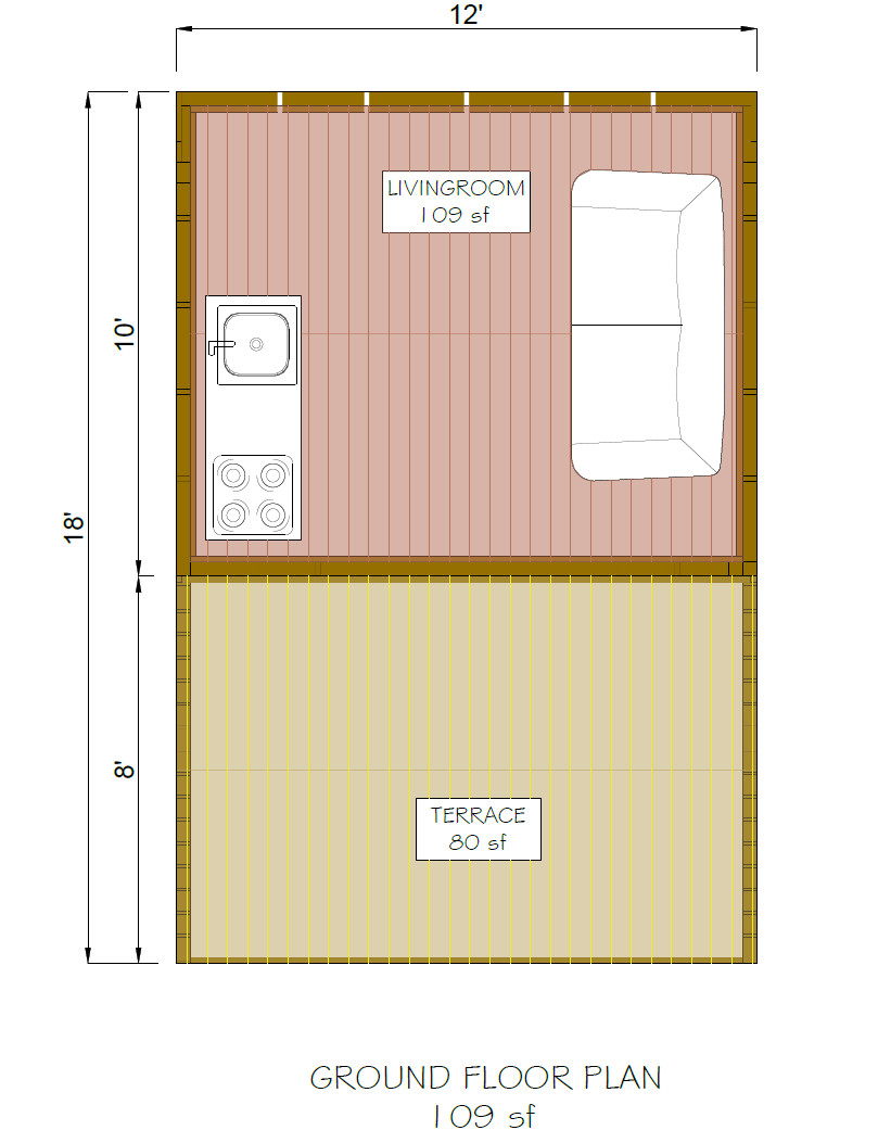 Easy To Build A Frame Cabin Plans, Changeable & Expandable, Hard Copy