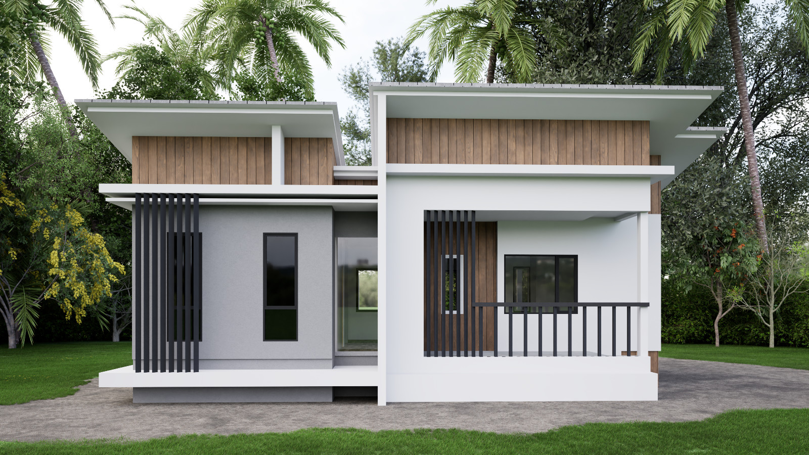 43 x 30 Feet Budget Friendly Single Story House Plan & 3D images , CAD file,PDF
