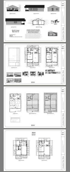 26×34 House — 1 Bedroom 1 Bath — 884 sq ft — PDF Floor Plan 1B