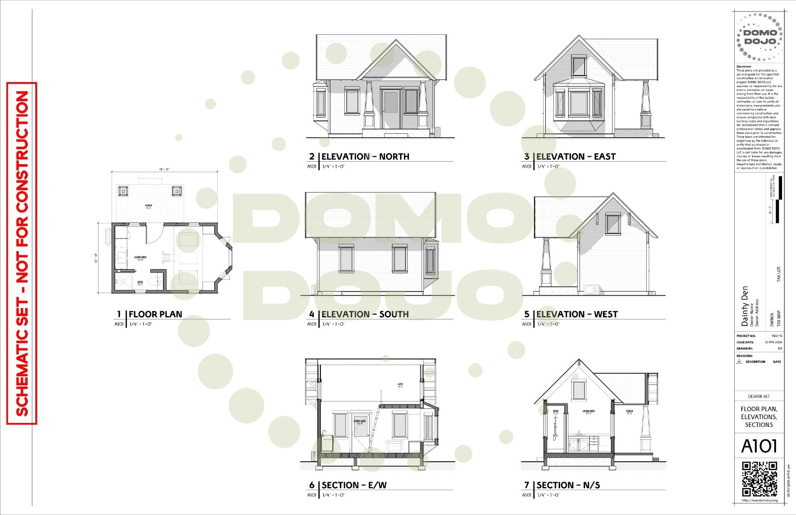 Dainty Den ADU Plans – PDF Downloadable Blueprint
