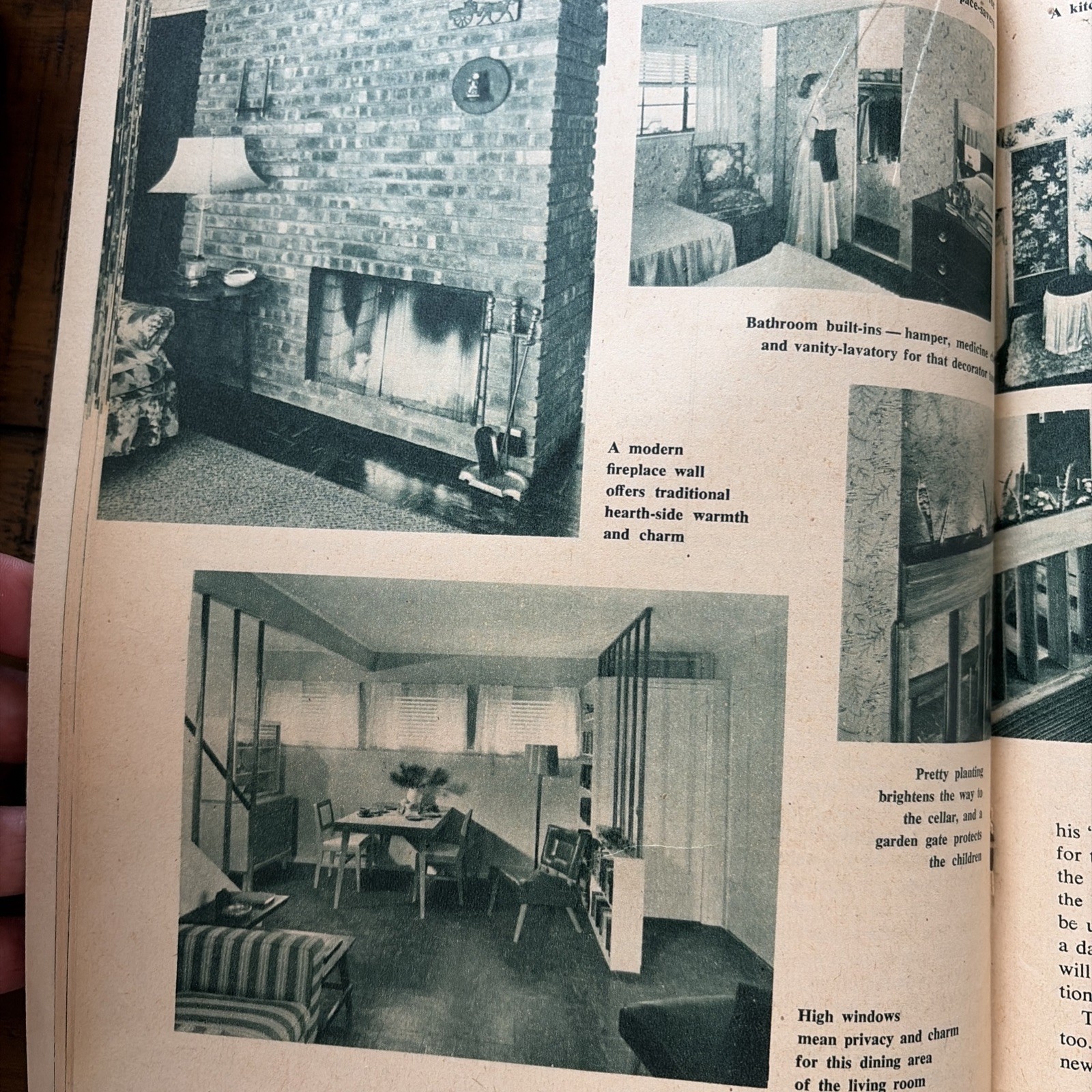 Vintage MCM Mid Century Home House Plans Book Catalog 52 Plans For 1952