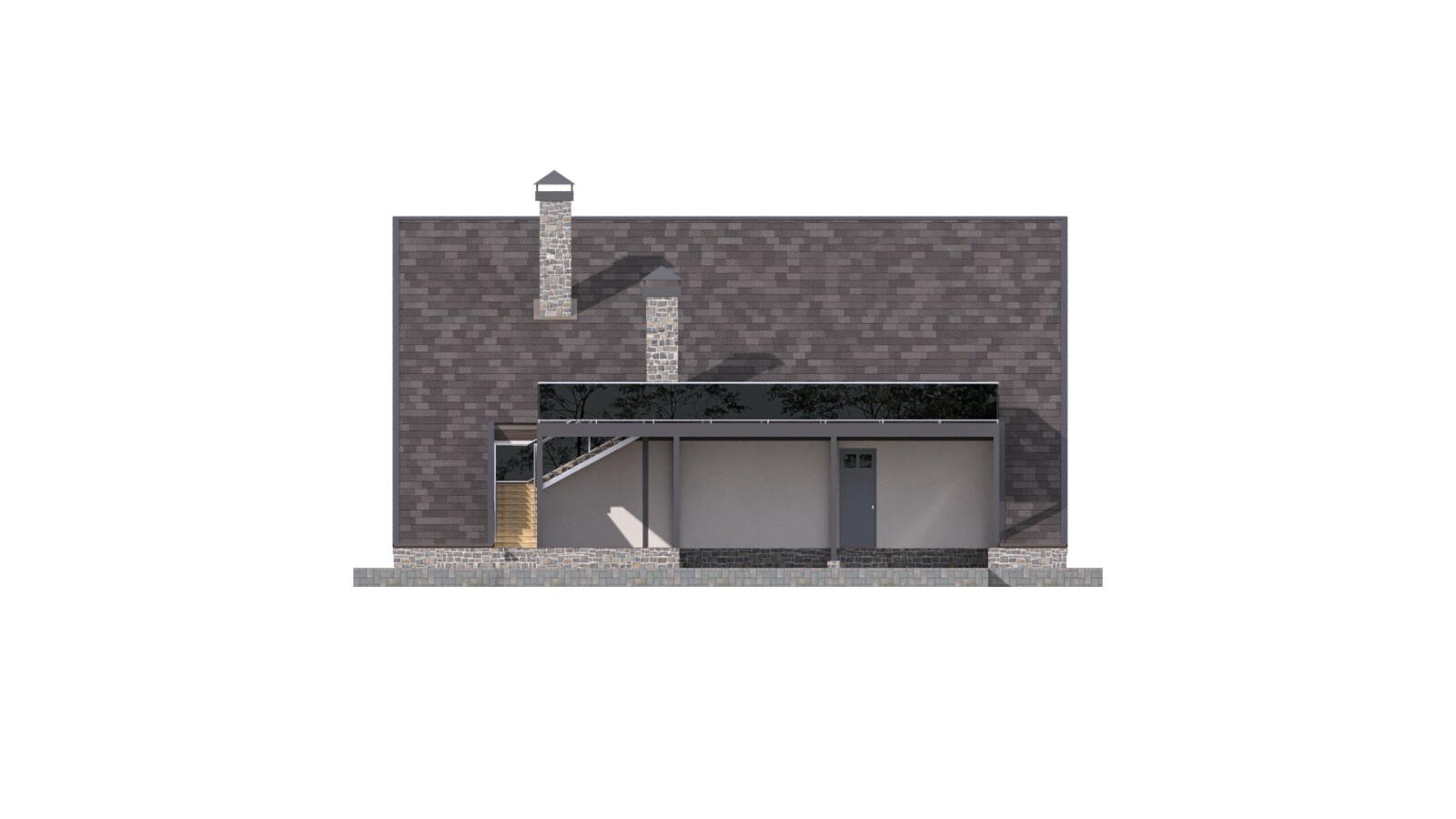 100’x54’ 4-Beds 4-Baths Charming A-Frame Architectural Build Plans PDF Download