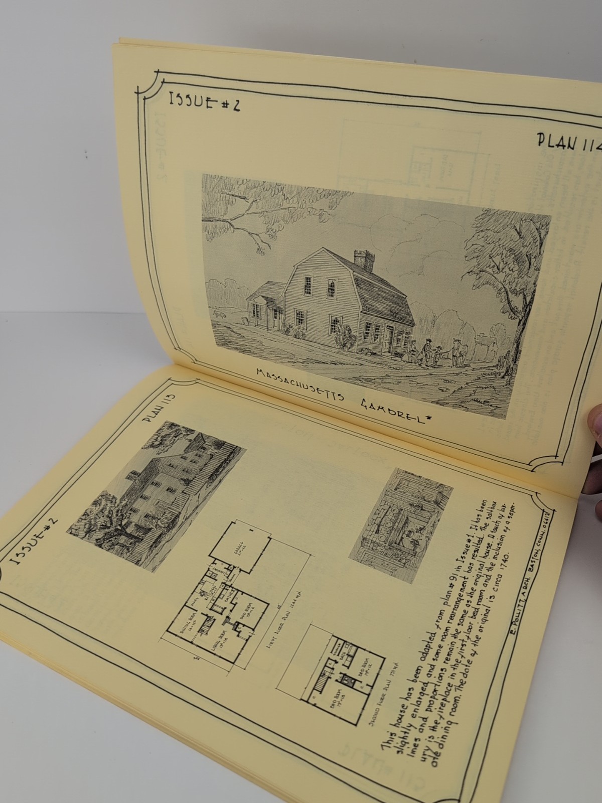 Old Cape Cod Houses and Other Colonials 24 Plans Blueprints by Evan Pollitt PB