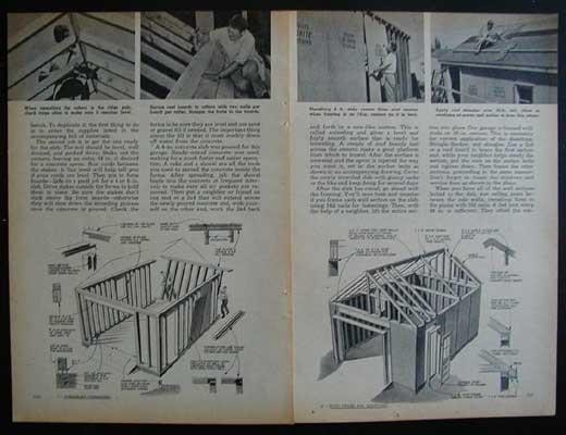14′ X 21′ Garage & Workshop How To build PLANS 1 1/2 Car Wood frame