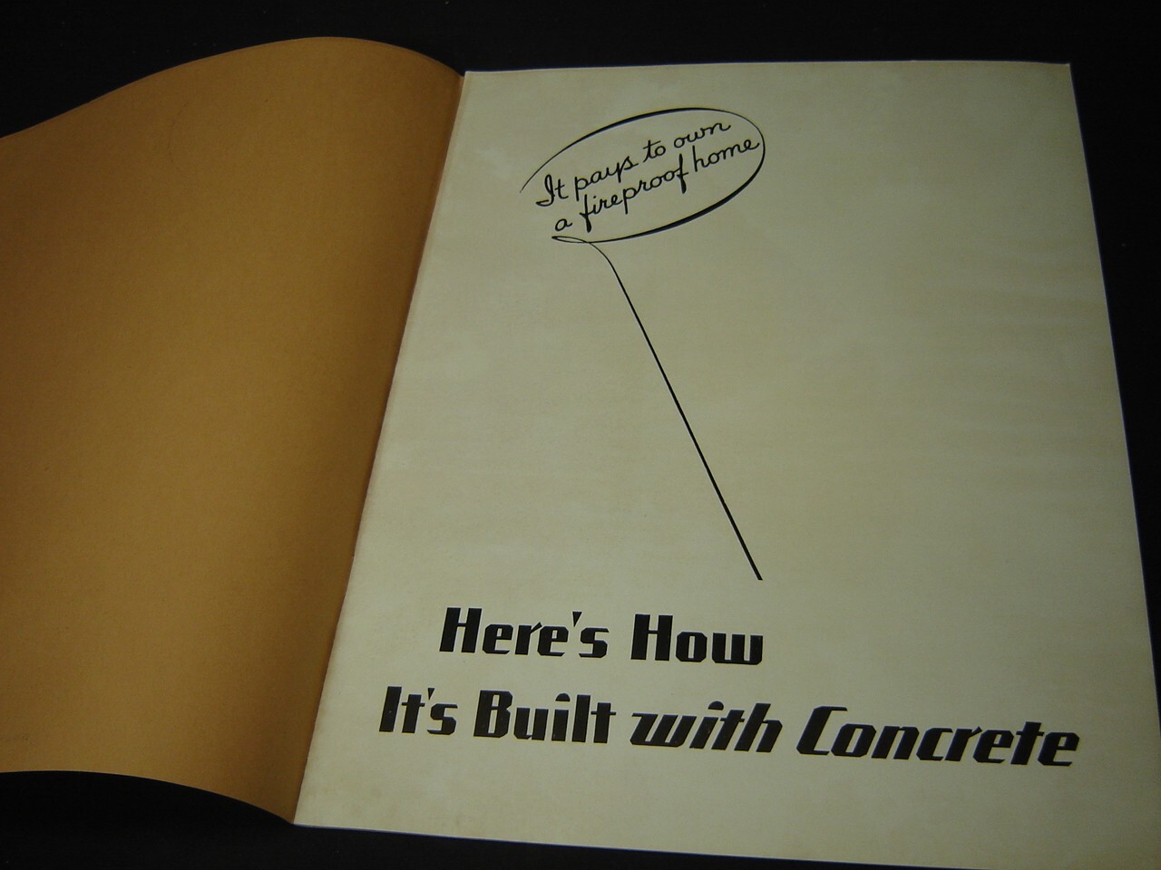 Here’s How Its Built Portland Cement Concrete Home Brochure 1934