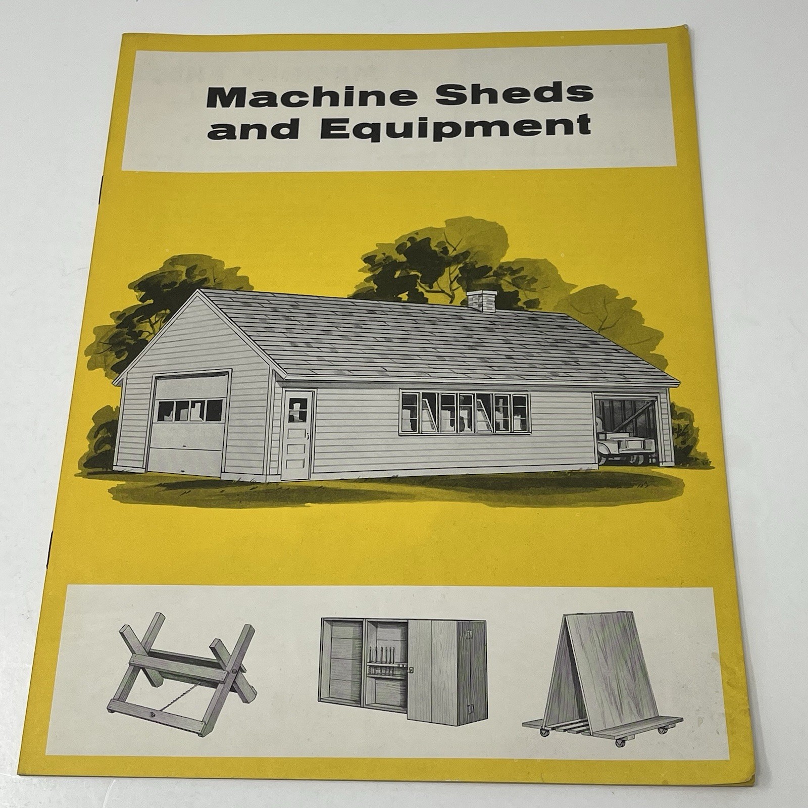 1958 Machine Sheds And Equipment Garage Weyerhaeuser 4 Square Guide Manual Plans