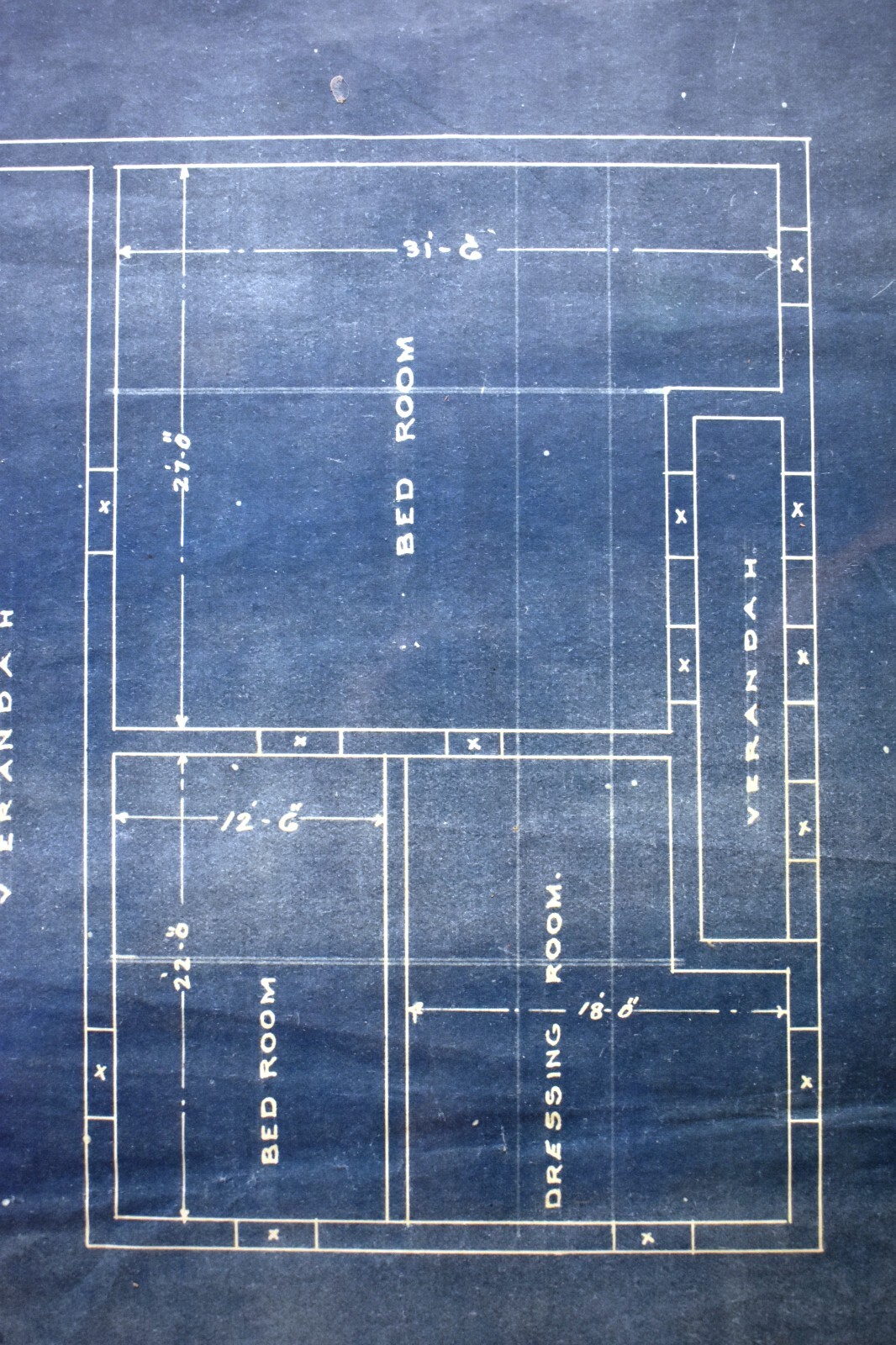 Antique Lal Bagh Palace Indore Architectural Top Plan & Lay-Out 1926 Circa Old»1