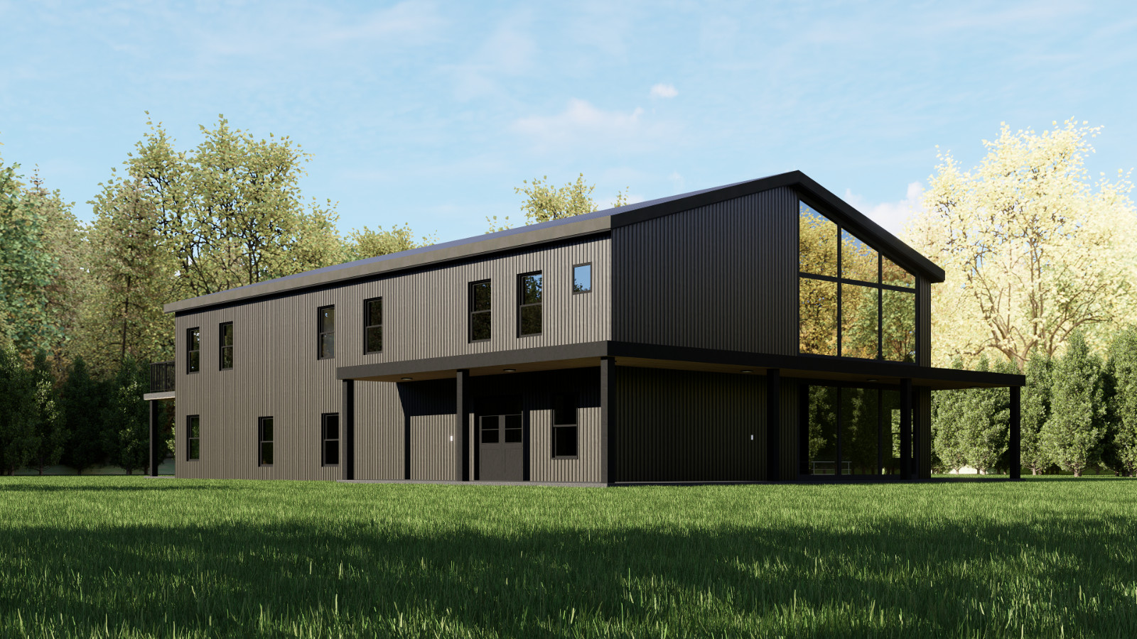 Barndominium House Plan 5 Bedrooms 4 bath 80’x50′ floor plan, 4000 sq ft. | PDF