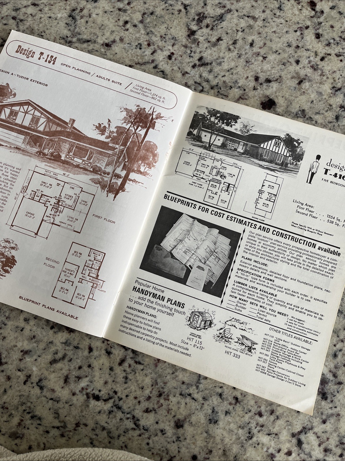 Vintage 1970 Cape Cod Salt Box Garrison Homes Plans Design Catalog Blueprints